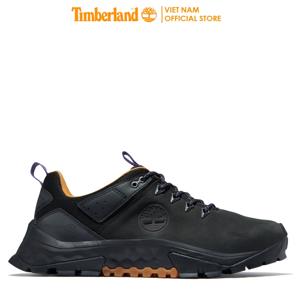 [SALE] Timberland Giày Thể Thao Nam Solar Ridge Waterproof and Fabric Hiker - Black Nubuck - TB0A2G1N