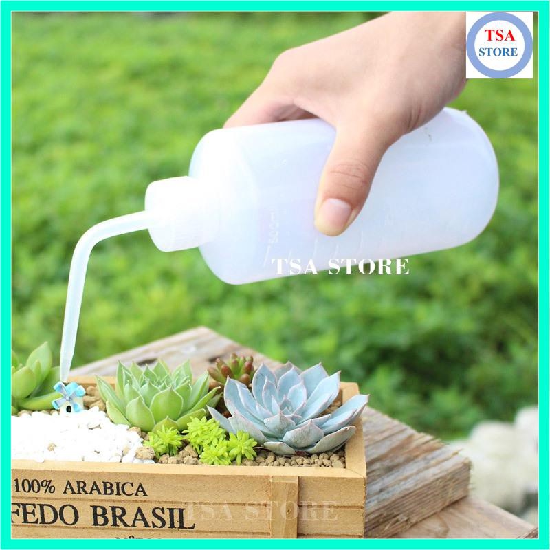 Bình tưới sen đá 250ml, 500ml chăm sóc tiểu cảnh/chậu cây mini/terrarium/hồ cá/bonsai/hòn non bộ/sen đá/xương rồng