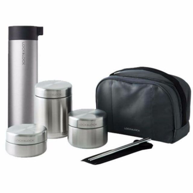 Bộ hộp cơm và bình giữ nhiệt inox 304 Lock&Lock 