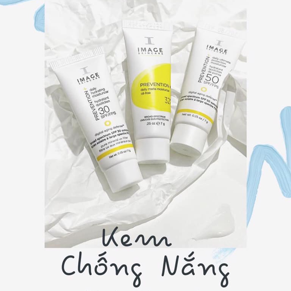 Kem Chống Nắng Vật Lý IMAGE Skincare Prevention SPF 32+, 50+ Cho  Da Khô, Da Hỗn Hợp