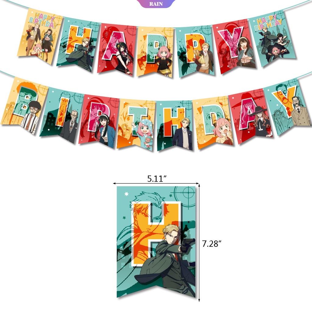 Bong Bóng Hình Phim Anime SPY X FAMILY Trang Trí Tiệc Sinh Nhật Cho Bé