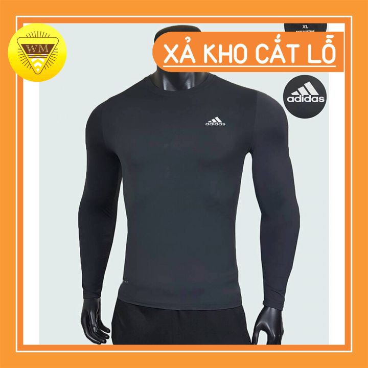 Áo lót body giữ nhiệt cao cấp tập gym🔥[SALE]🔥, chơi bóng đá, đi chơi màu đen.