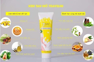 Kem tan mỡ 7dayslim