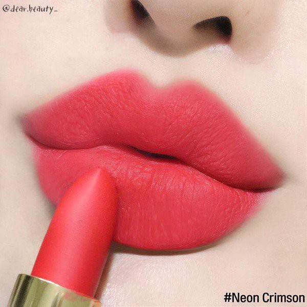 Son thỏi Chou Chou 04 Neon Crimson  Signature Premier Matt Rouge Red Limited Edition