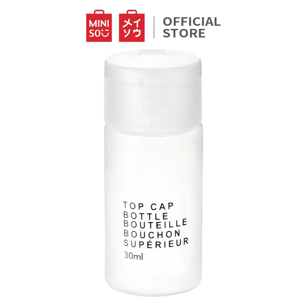 Miniso Top Cap Bottle(natural) 30ml -(Bình chiết mỹ phẩm (natural) 30ml)