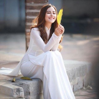 Áo dài lụa nữ sinh 2 tà chưa quần