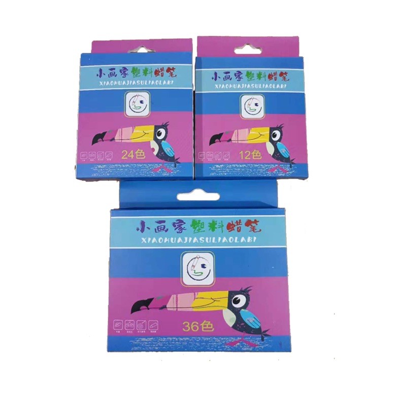 Bộ 24 bút sáp màu hữu cơ an toàn cho bé - Bộ bút màu 24 chiếc cho bé tập vẽ trên giấy