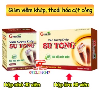❤ VIÊN XƯƠNG KHỚP SU TONG GPHARM | SUTONG | GIẢM ĐAU KHỚP, VIÊM THẤP KHỚP, TÊ MỎI VAI GÁY