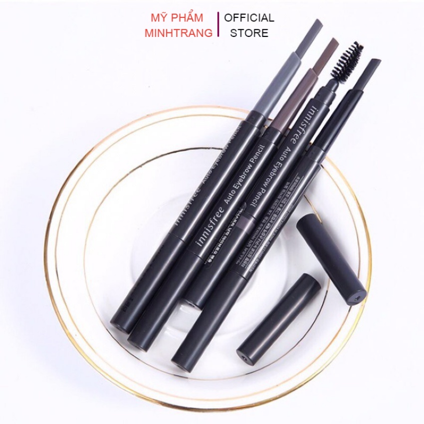 Bút chì kẻ mày Innisfree Auto Eyebrow Pencil,chì kẻ mày không thấm nước lâu trôi tạo cho đôi lông mày mềm mại tự nhiên