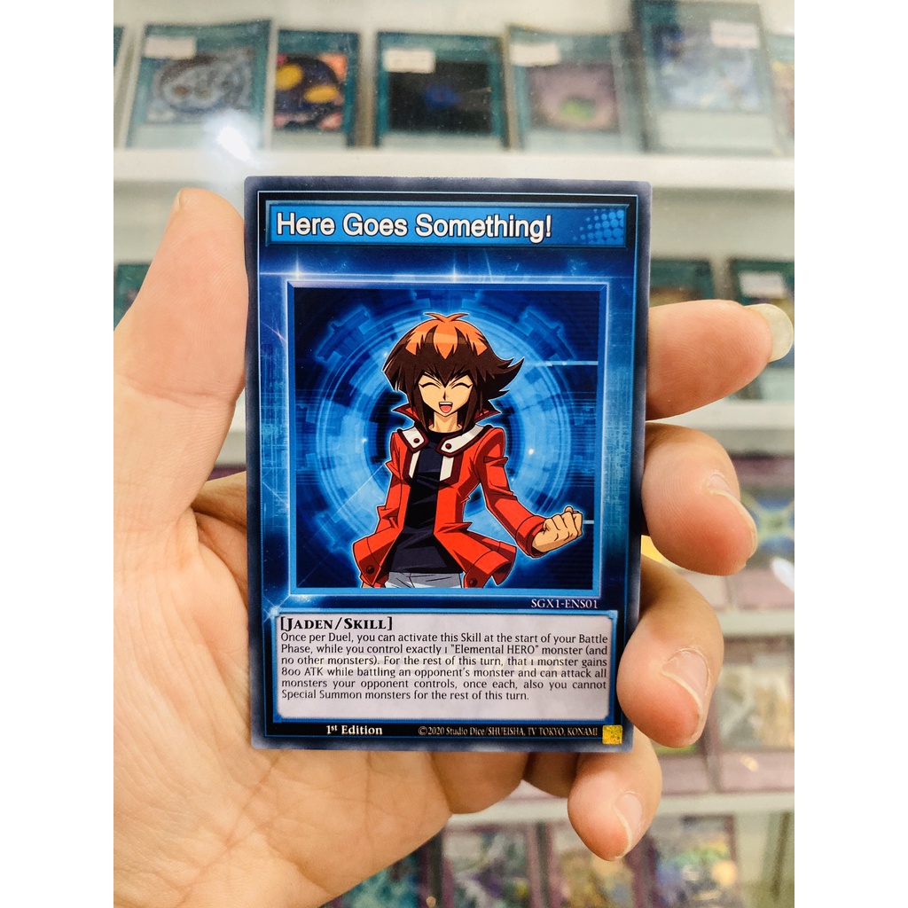 Thẻ Bài YugiOh! Mã SGX1-ENS01 - Here Goes Something!  - Common - 1st Edition