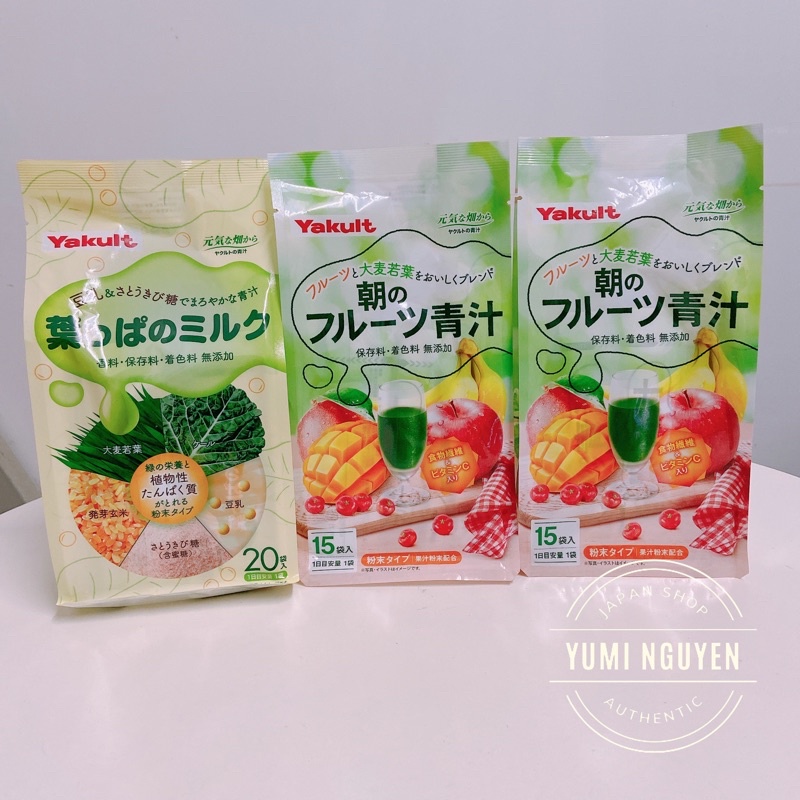 Bột hoa quả và lúa mạch non Yakult Nhật Bản