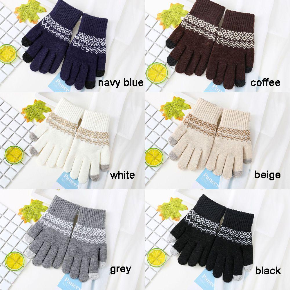 Găng Tay Len Cashmere Mềm Giữ Ấm Mùa Đông MIHAN1