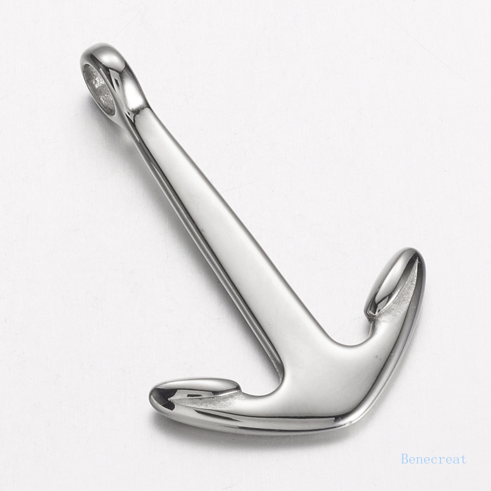 Mặt dây chuyền BENECREAT hình mỏ neo bằng thép không gỉ 304 39x25.5x7mm: 4.5mm