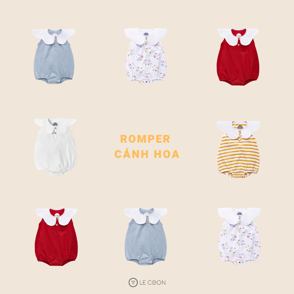 [LE COON] BODY ROMPER CÁNH HOA CHO BÉ GÁI