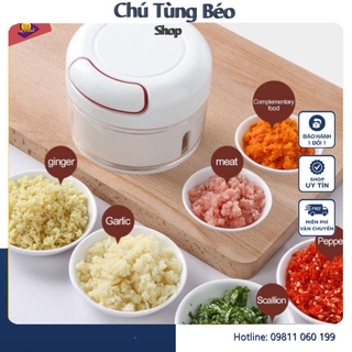 Máy Xay Tỏi, Ớt Đa Năng Cầm Tay Có Dây Kéo