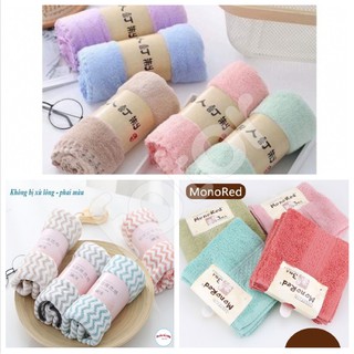 [FREESHIP] KHĂN MẶT HÀN QUỐC KẺ SỌC - DỆT BÔNG MỀN - TRƠN CAO CẤP