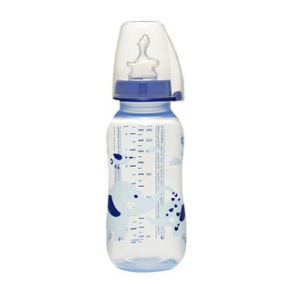 Bình sữa NIP PP cổ thường Trendy 250 ml núm ti chỉnh nha, chống sặc, bằng silicon