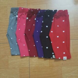 Quần legging lửng cho bé, quần legging ngố cho bé, quần bé gái