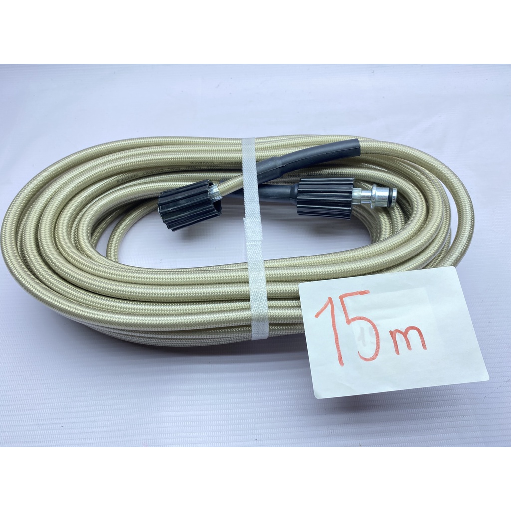 Thương hiệu: Taiwain Chất liệu: Nhựa – bố – kim loại chịu lực Áp lực cao Ren gắn: Ren trong 22mm Chiều dài:15m