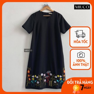 Đầm Trung Niên BIGSIZE - Thêu Chân Bông [MIU001]