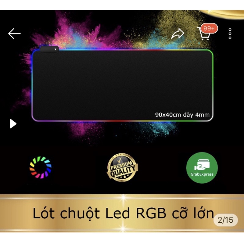miếng lót bàn phím có đèn led