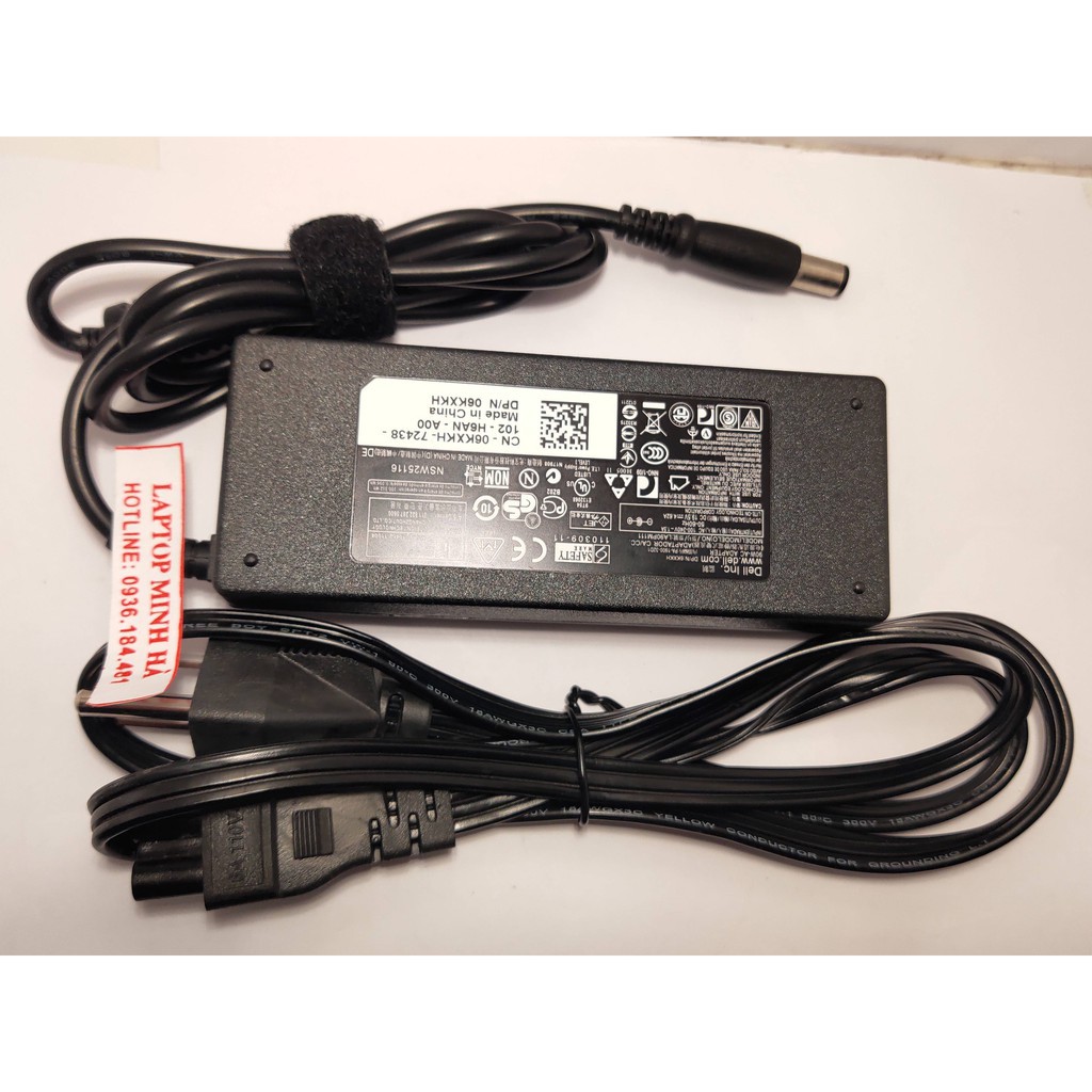 Sạc laptop Dell Vostro 1400,1500,1700 1440 A840 A860 1014 3750 3555 3550 2520 2420 3450 15501540 1450 tặng kèm dây nguồn