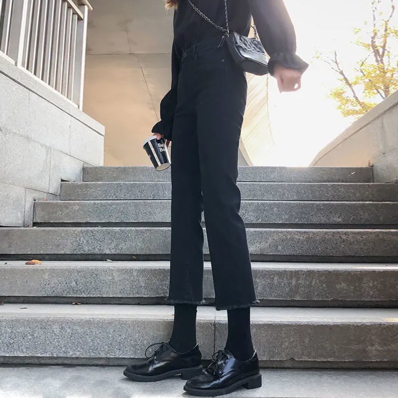 Quần Jeans Nữ Lưng Cao Ống Đứng Thời Trang Hàn | BigBuy360 - bigbuy360.vn