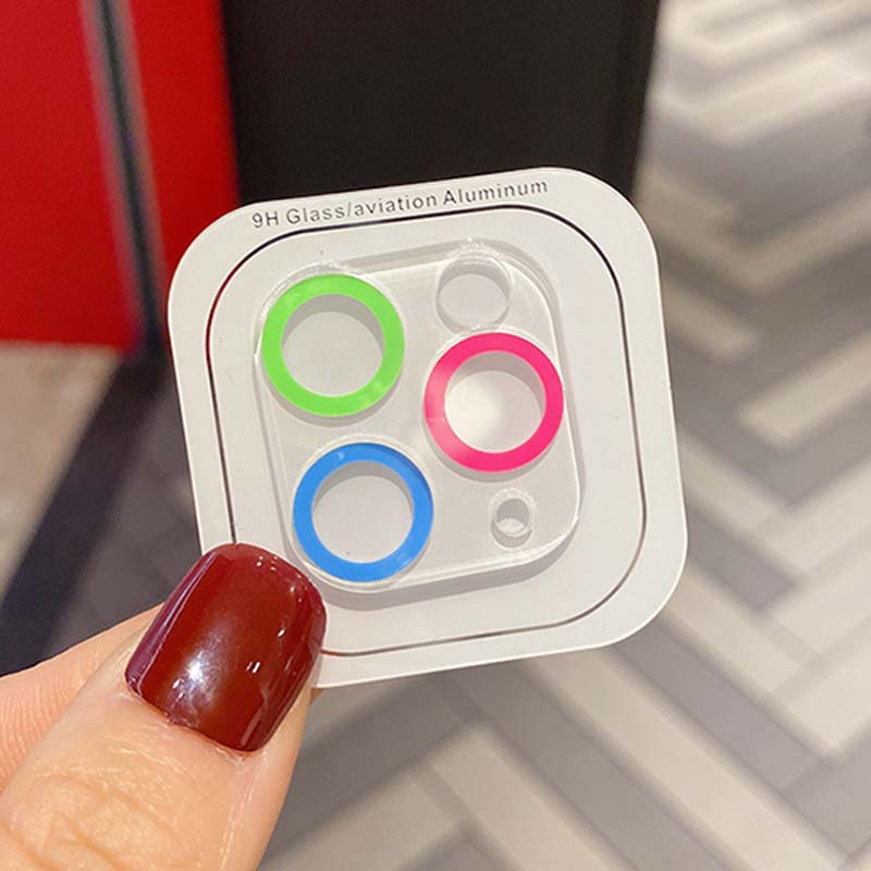 Miếng Dán Bảo Vệ Lens Chụp Hình Màu Sắc Ngẫu Nhiên Cho iPhone 14 13 12 11 Pro Max Plus