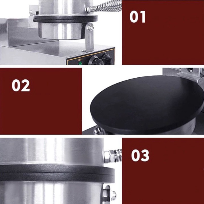 Máy làm bánh quế cuộn, bánh kẹp công nghiệp