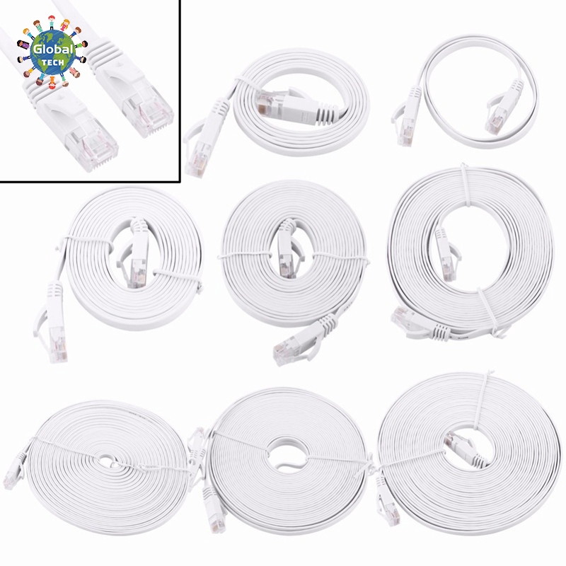 Dây cáp phẳng RJ45 CAT6 tốc độ cao cho bộ phát wifi/máy tính 0.5/1/2/3/5/8/10/15m tùy chọn