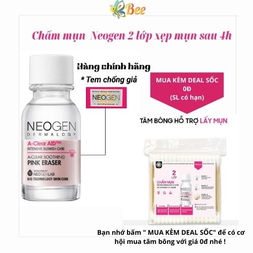 Chấm Mụn Neogen 2 Lớp Xẹp Mụn Sau 4H Dermalogy A-Clear Aid Soothing Pink Eraser 15ml