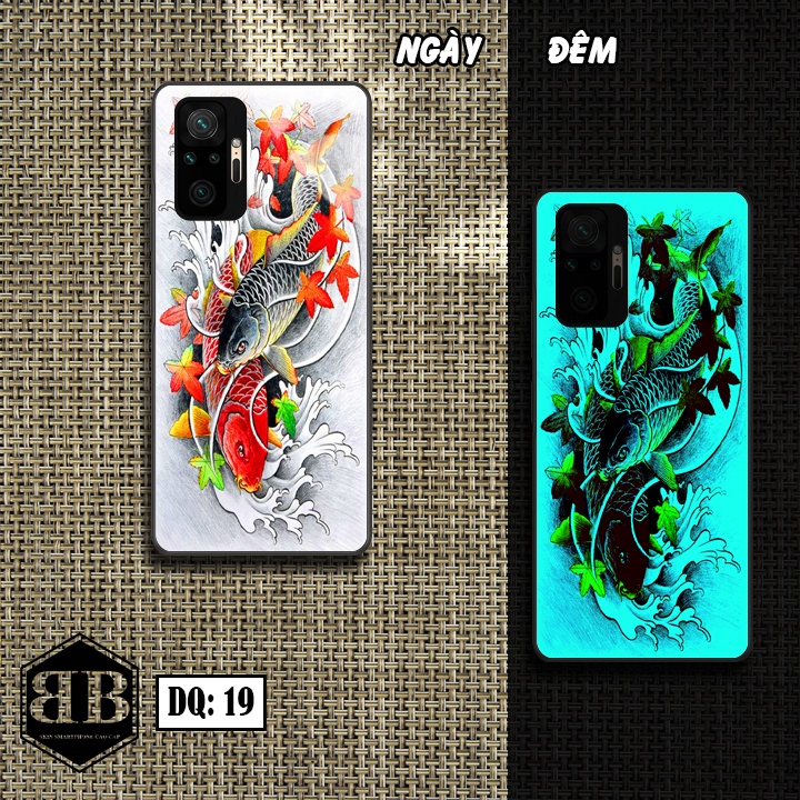 Ốp lưng kính Dạ Quang Xiaomi Redmi Note 10 Pro phát sáng trong đêm bán chạy nhất hiện nay