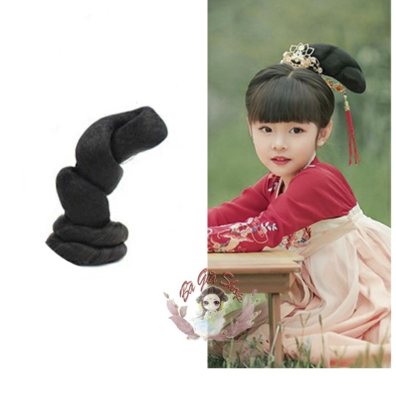 Búi tóc giả trẻ em tóc cổ trang