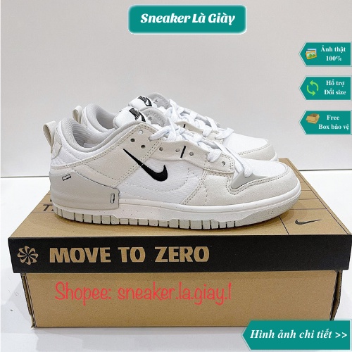 Giày Jordan SB Dunk Disrupt 2 Pale Ivory Black Grey - Bản đẹp Fullbox và phụ kiện