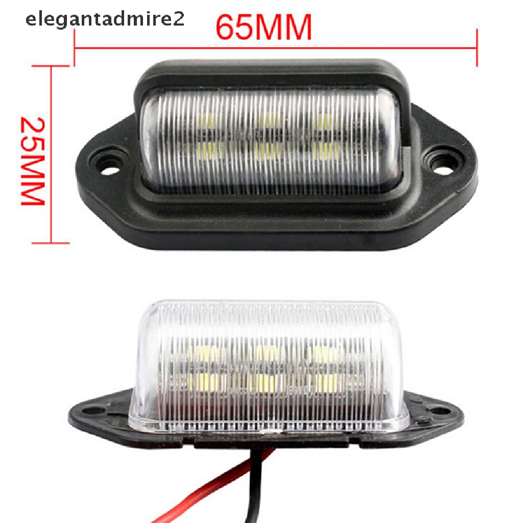 1 Đèn LED 6 Bóng 12V Chống Nước Gắn Biển Số Xe Hơi Xe Tải Tàu Thuyền