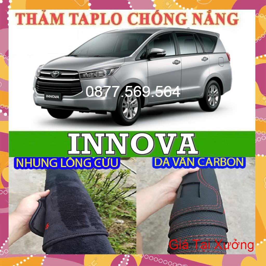 THẢM TAPLO TOYOTA INNOVA (2008-2016)-(2017-2021)-DA VÂN CARBON-NHUNG LÔNG CỪU