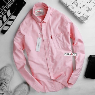 [FOLLOW TẶNG 20K] Áo sơ mi nam Trơn loại 1 xuất khẩu màu hồng