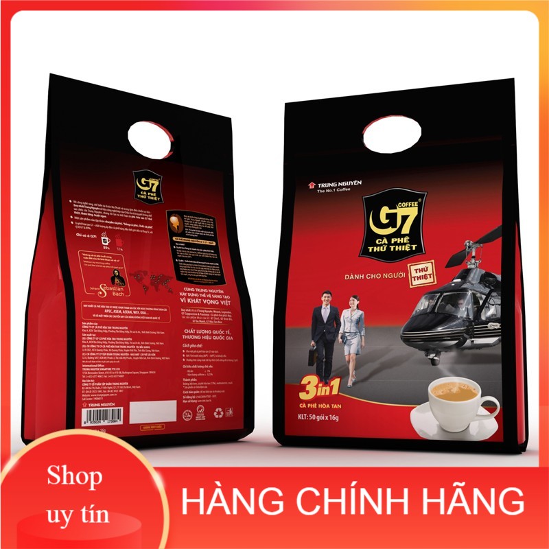 [Mã GROXUAN1 giảm 8% đơn 150K] (Date mới) Cafe Trung Nguyên - cà phê G7 bịch 50 gói