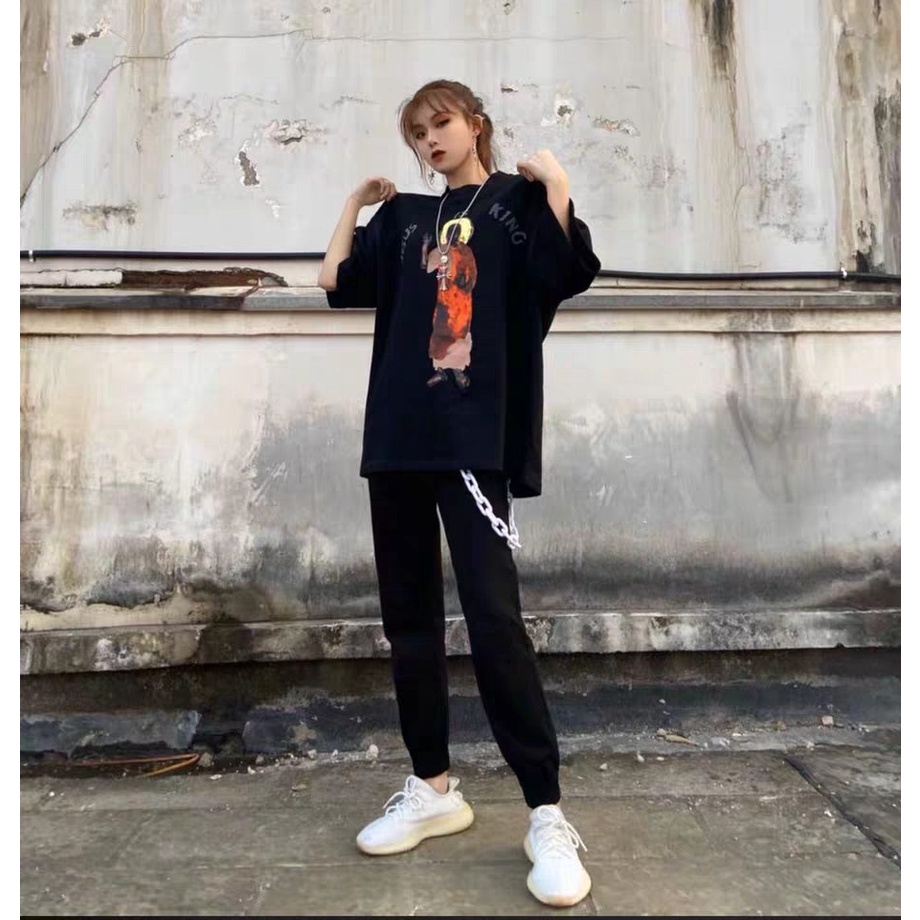 Áo Thun Tay Ngắn In Chữ Jesus is king Thời Trang Cho Nam Và Nữ