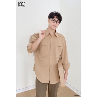 Áo sơ mi Hàn Quốc basic dài tay - SM437