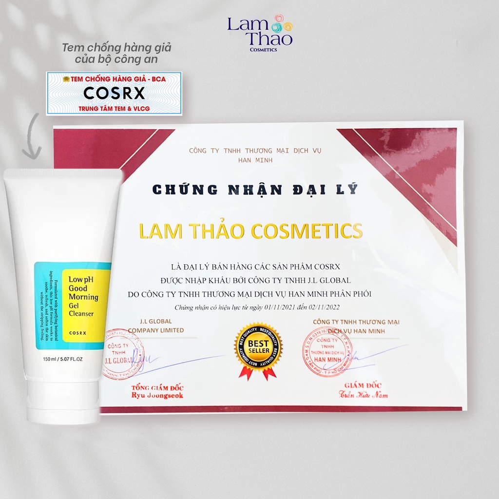 Sữa Rửa Mặt Dạng Gel Cosrx Low pH Good Morning Gel Cleanser