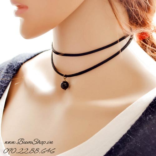 dây chuyền choker hai tầng xinh xắn - xdc30302