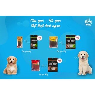 Snack thưởng cho chó Thịt bò que Beef Jerky - 90g