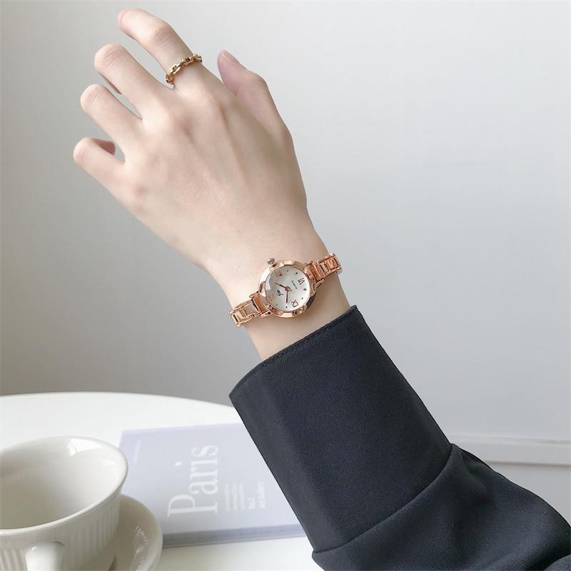 Ms. Đồng Hồ Đeo Tay Mặt Nhỏ Đơn Giản Chống Thấm Nước Retro Chất Lượng Cao Cho Học Sinh