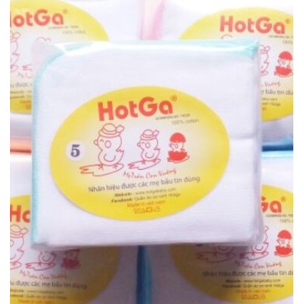 Khăn sữa gạc 5 lớp HotGa (25x27cm)