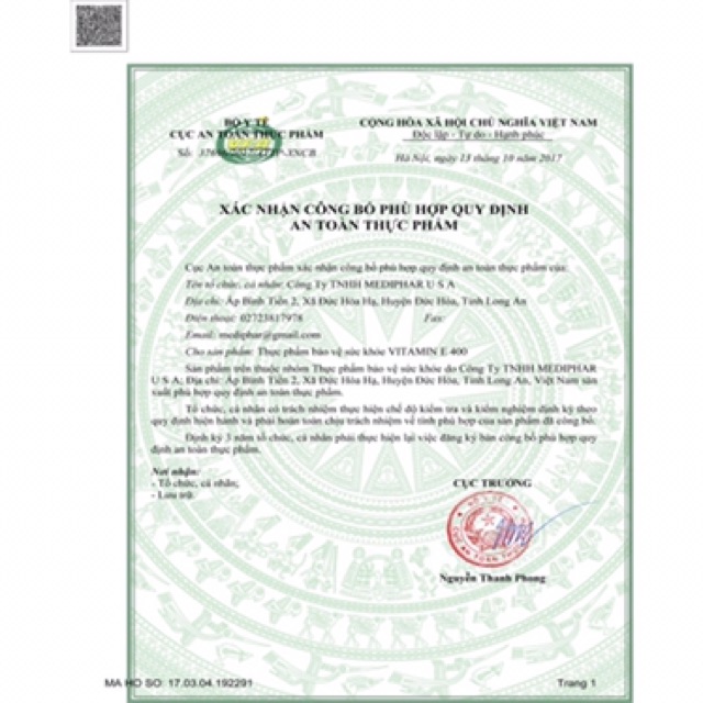 Vitamin E Mediphar USA (Viên uống hỗ trợ đẹp da, giảm lão hóa)