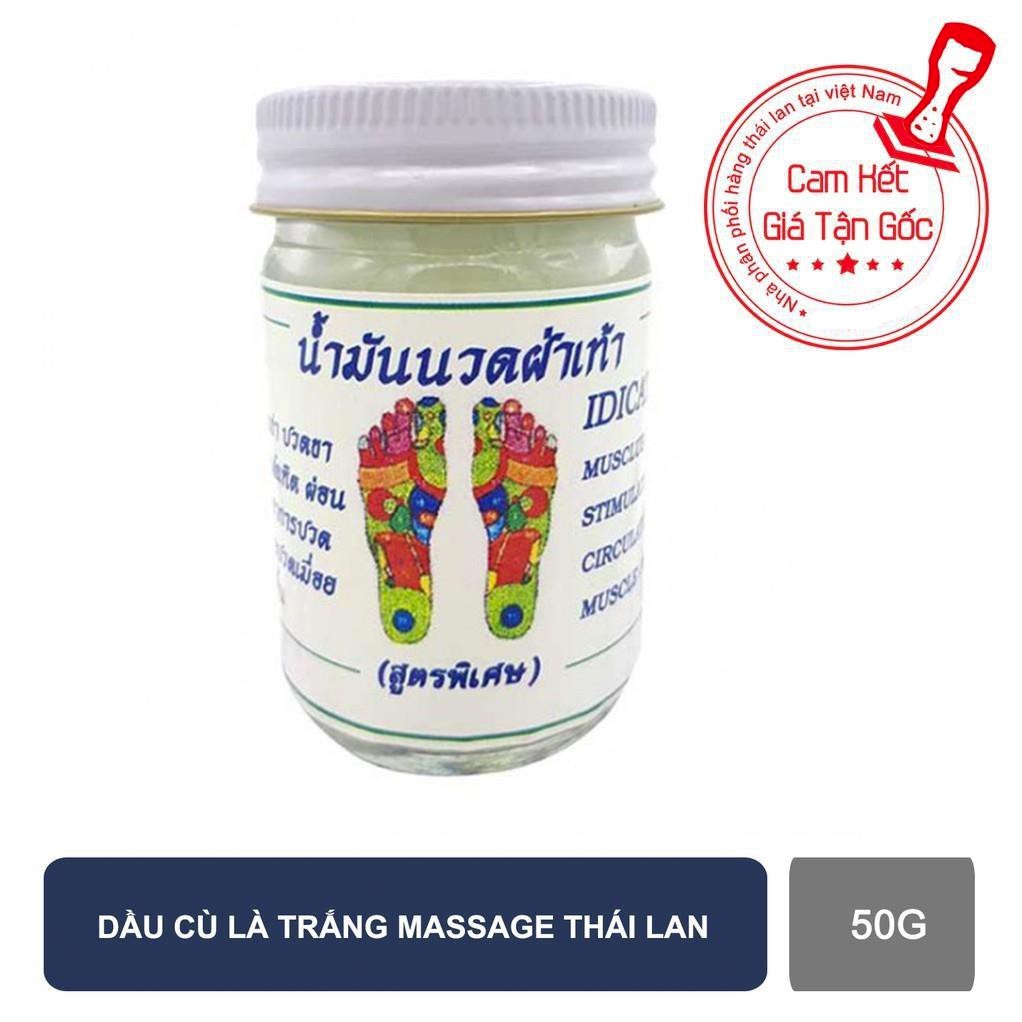 Dầu cù là trắng massage bàn chân chống đột quỵ, giảm cơn đau khớp - Thái Lan