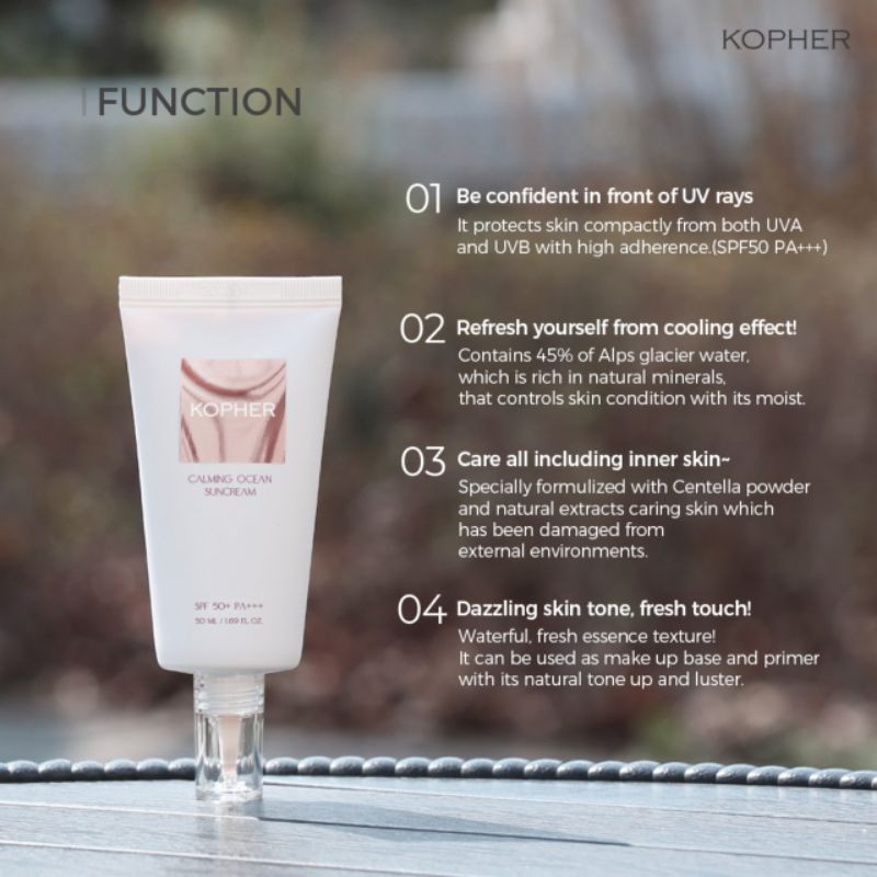 Kem chống nắng KOPHER CALMING OCEAN SUNCREAM