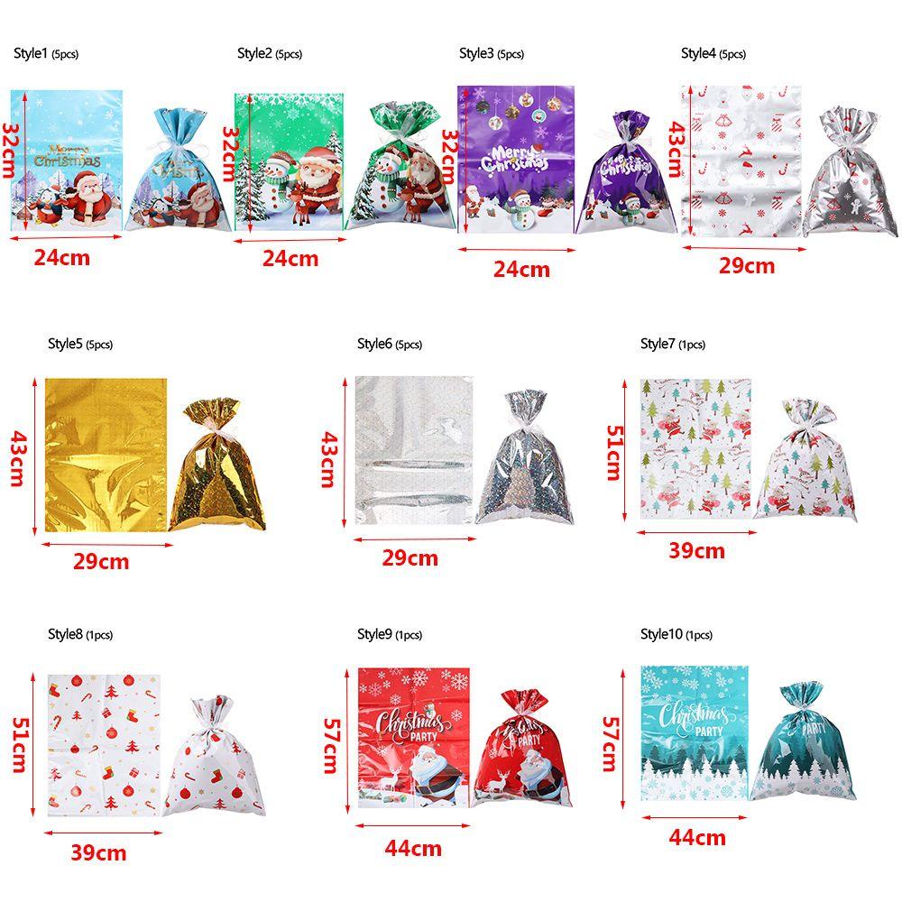 Set 1 / 5 Túi Giấy Đựng Kẹo Giáng Sinh Năm Mới