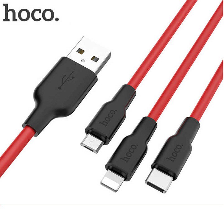 Cáp sạc nhanh SIêu Bền 2M TypeC Hoco X21 PLus 2.4A - Chính Hãng